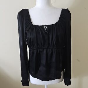 GAP Black Long Sleeve Blouse Size SP
